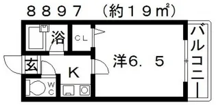 杉村ハイツII【2階】の間取り