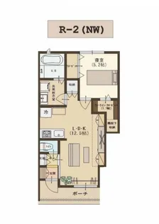 ユーソニアン・前川東D【1階】の間取り