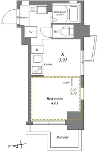 TRIANGLE千歳船橋【3階】の間取り