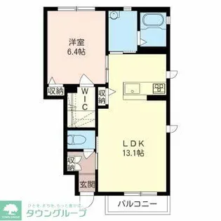 グラヴィス【1階】の間取り