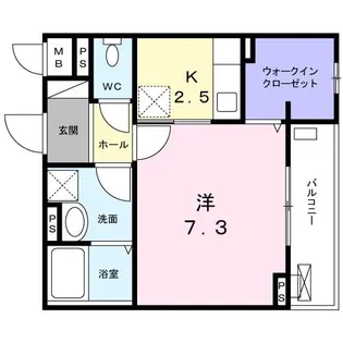 ラ フォレスタ ソレ【2階】の間取り