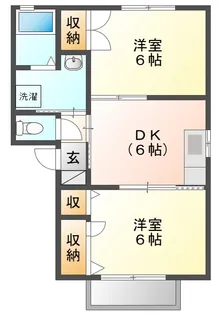 レーベン平井 A【2階】の間取り