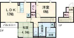 Kウィークス【2階】の間取り