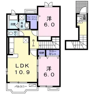アルバ・ブリーゼ I【2階】の間取り