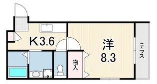 メゾン・コンフォール【1階】の間取り