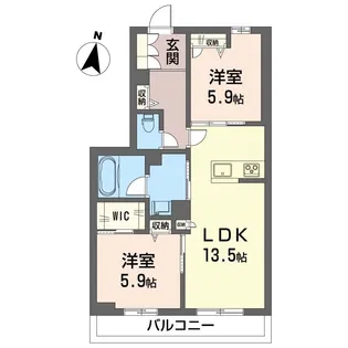 メゾン・ド・若葉【2階】の間取り
