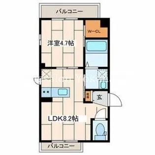 サンハイム横浜【2階】の間取り