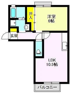 シューフレール【2階】の間取り