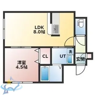シャイニングスター【2階】の間取り