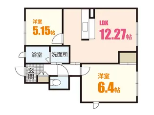 フォーリスト中筋II【1階】の間取り