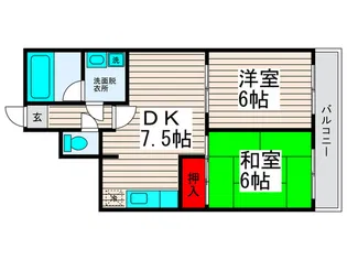 パ-クヒル西新井【3階】の間取り