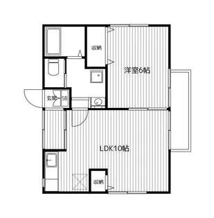 苅部アパート【2階】の間取り