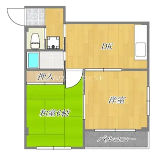 グリーンフラッツ青山【1階】の間取り