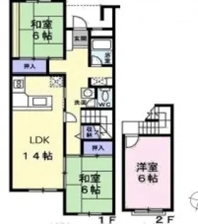 エルべマノワール【1階】の間取り