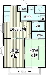 サンパティオ A【1階】の間取り