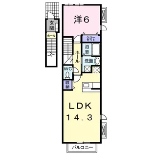 セレーノ;デーア B【2階】の間取り