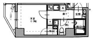 フロンティア横濱EAST【2階】の間取り