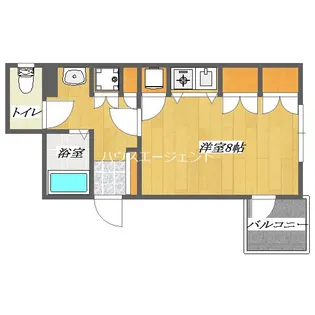 フォレストコート葛西【3階】の間取り