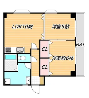 メゾン秀栄【3階】の間取り