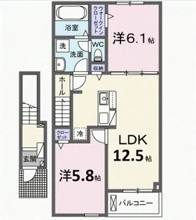 メゾン ニュー コモ【2階】の間取り
