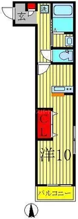 フラット柏【1階】の間取り