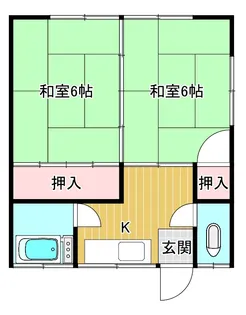 新和荘【2階】の間取り