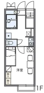 レオパレススカイコート【1階】の間取り