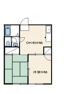 ハイツ宮沢【1階】の間取り