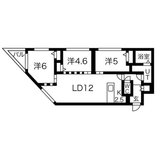 グリーティングス宮の沢【4階】の間取り