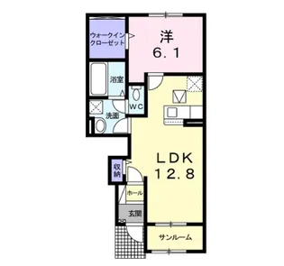 このはなM&K【1階】の間取り
