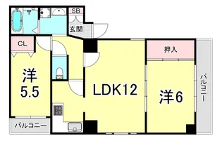 ベルトピア塩屋I【3階】の間取り
