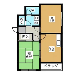 シティマンションウィング【3階】の間取り