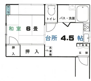 手塚荘【2階】の間取り