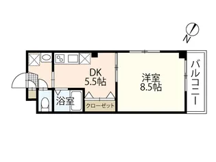 アスリート・リヨービル【2階】の間取り