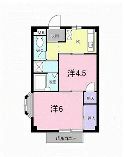 エルディム松本【2階】の間取り