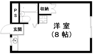 第一廣田シティハイツ【2階】の間取り