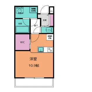 D APARTMENT NAKANOGO A【2階】の間取り