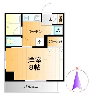 ライフコム川崎【3階】の間取り