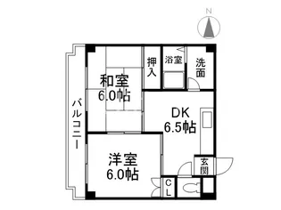 サンサーラ春嶺【1階】の間取り