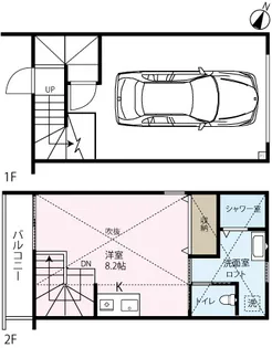inCELL ADMIT 袖ヶ浦の間取り