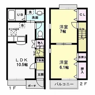 メゾン・グラシア Bの間取り