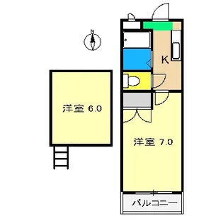 サンルージュ【3階】の間取り