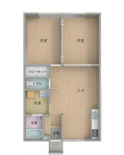 オードハイム【2階】の間取り