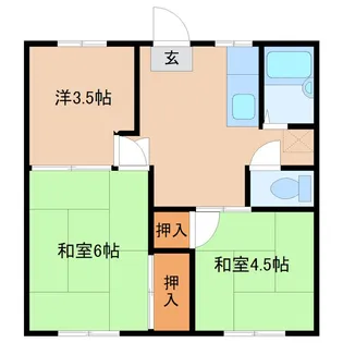 ファミーユ下館B【1階】の間取り