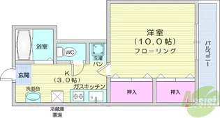 モネ上杉【1階】の間取り