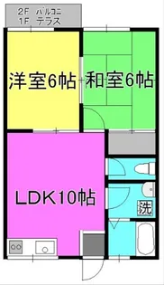 リリーハウス1号棟【2階】の間取り