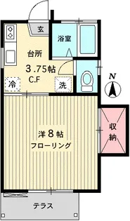 ホワイトハウス【1階】の間取り