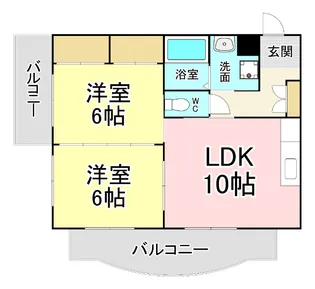 福岡県北九州市小倉北区浅野2【マンション】の間取り