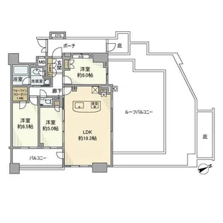 クレストフォルム南大井【15階】の間取り