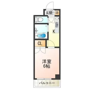 プリンスシャトー花園【6階】の間取り